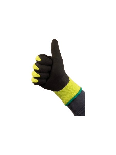 Утепленные акриловые перчатки с начесом Jeta Safety с песочным латексным покрытием, р.11/XXL JLW-501-XXL