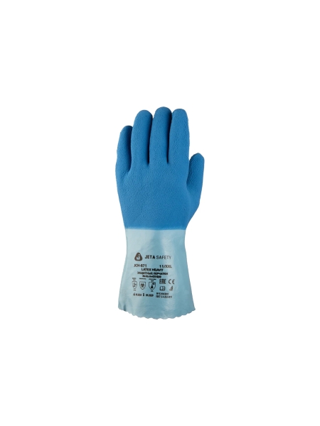 Многослойные латексные перчатки Jeta Safety на хлопковой основе (1 пара) JCH-871-XXL