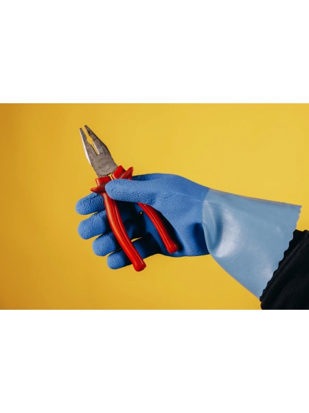 Многослойные латексные перчатки Jeta Safety на хлопковой основе (1 пара) JCH-871-XXL