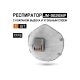 Респиратор Jeta Safety угольный FFP2 с клапаном (1 шт.), чашеобразный, JM-8626MP