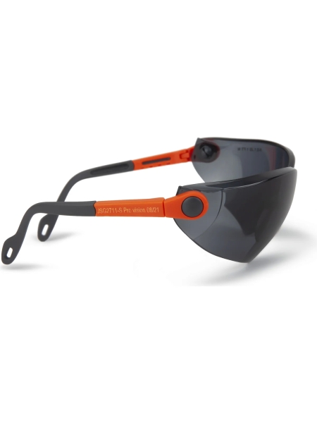 Защитные открытые очки Jeta Safety с регулировкой дужек, дымчатые линзы JSG2711-S