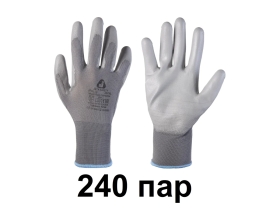 Защитные перчатки для точных работ Jeta Safety (240 пар) из полиэфира c полиуретановым покрытием, разм.L/9, JP011g-box-L