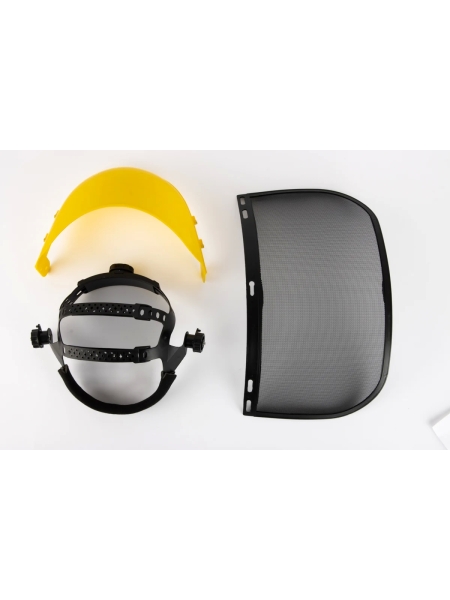 Защитный лицевой сетчатый щиток Jeta Safety (козырек+сетка) Vader, JVS-101