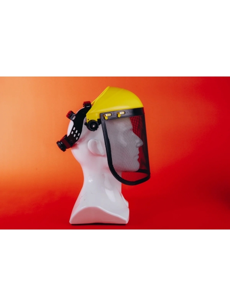 Защитный лицевой сетчатый щиток Jeta Safety (козырек+сетка) Vader, JVS-101