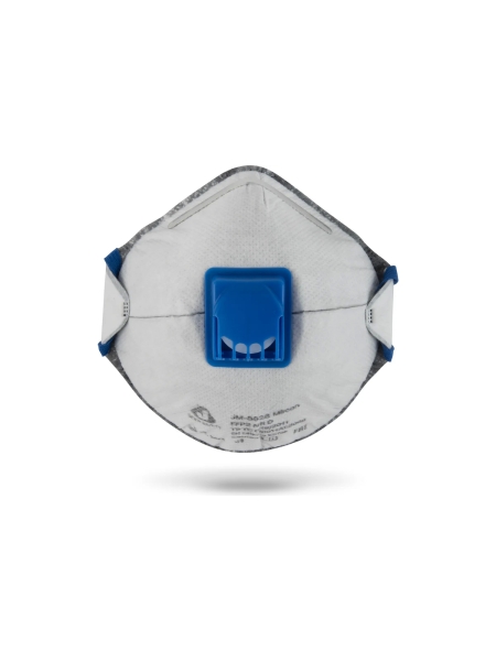 Респиратор Jeta Safety угольный FFP2 с клапаном (10 шт.) с защитой от кислых газов, JM-8628