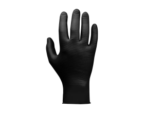 Нескользящие одноразовые нитриловые перчатки Jeta Safety JSN10NATRIXBL09-L JSN NATRIX, размер 9/L, черные JSN 10 NATRIX BL 09/L