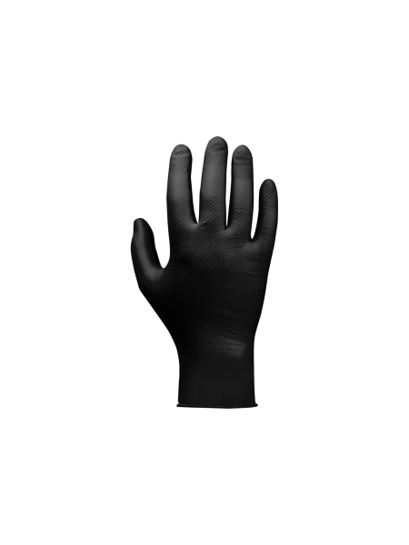 Нескользящие одноразовые нитриловые перчатки Jeta Safety JSN10NATRIXBL09-L JSN NATRIX, размер 9/L, черные JSN 10 NATRIX BL 09/L