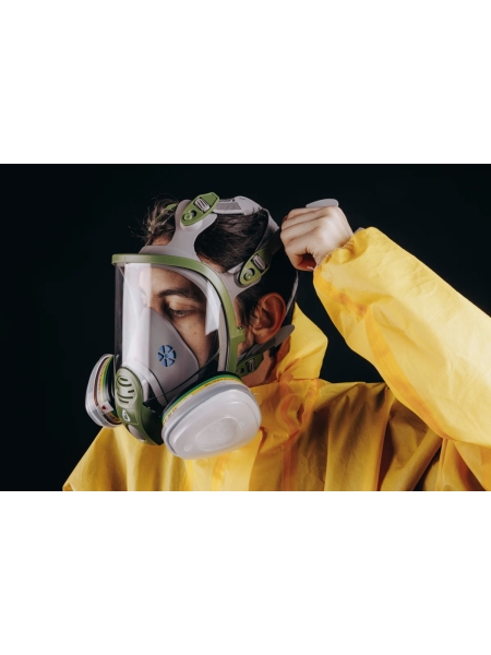 Маска полнолицевая Jeta Safety увеличенная линза, с переговорным устройством, разм.M (средний) 8950-M