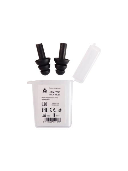 Беруши многоразовые Jeta Safety 32 дБ, бокс JEM-732