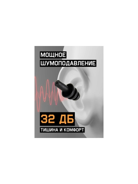 Беруши многоразовые Jeta Safety 32 дБ, бокс JEM-732