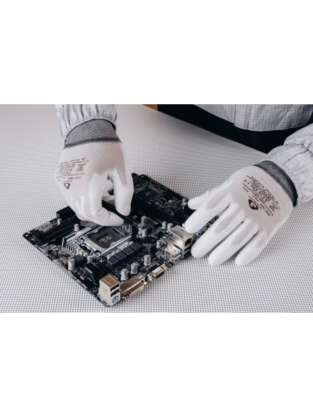Антистатические перчатки с пу покрытием Jeta Safety размер 7/S JAP-101-S