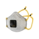 Респиратор с клапаном Jeta Safety 10 шт, с углем A с регулировкой, FFP1 R D, чашеобразный JM-7616