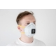 Респиратор с клапаном Jeta Safety 10 шт, с углем A с регулировкой, FFP1 R D, чашеобразный JM-7616