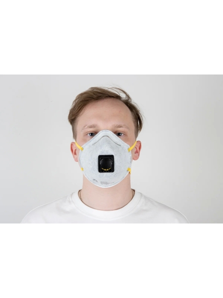 Респиратор с клапаном Jeta Safety 10 шт, с углем A с регулировкой, FFP1 R D, чашеобразный JM-7616