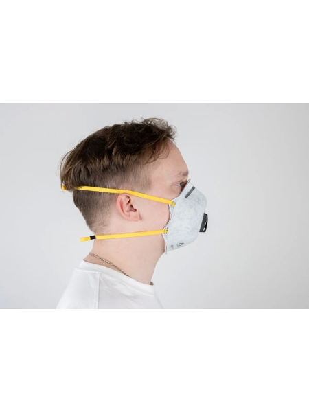 Респиратор с клапаном Jeta Safety 10 шт, с углем A с регулировкой, FFP1 R D, чашеобразный JM-7616