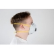 Респиратор с клапаном Jeta Safety 10 шт, с углем A с регулировкой, FFP1 R D, чашеобразный JM-7616