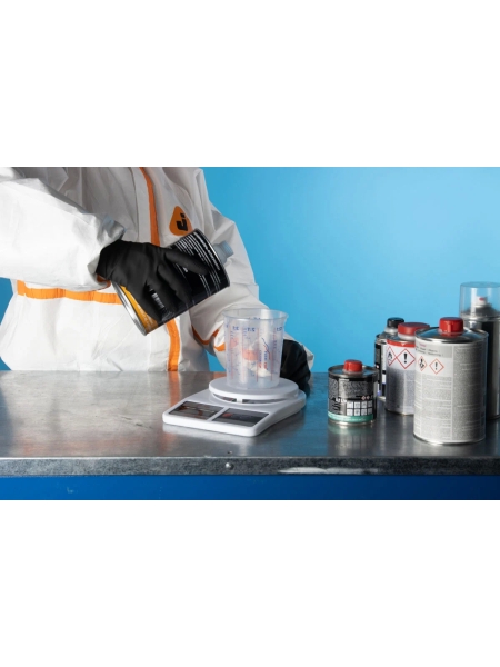Латексные химостойкие перчатки Jeta Safety 80/50 кщс-1, 0.55 мм, р. 7/s JCH-701-07-S