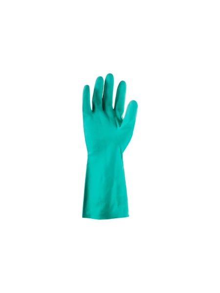 Химические нитриловые перчатки Jeta Safety зеленые JN711-S