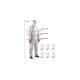 Комбинезон химзащиты Jeta Safety 4 тип, 65 г/м², с проклеенными швами, разм.XXL/54-56 JPC-70-XXL