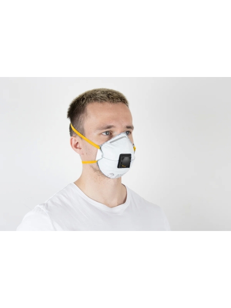 JM-8632 Одноразовый респиратор с КЛАПАНОМ, FFP3 NR D, чашеобразный, 200шт Jeta Safety JM-8632-box