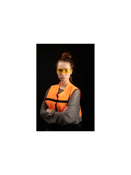 Очки Jeta Safety с покрытием от запотевания + чехол, с панорамным обзором, мягким носовым упором, янтарные линзы JSG-7912A