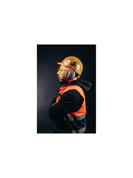 Очки Jeta Safety с покрытием от запотевания + чехол, с панорамным обзором, мягким носовым упором, янтарные линзы JSG-7912A