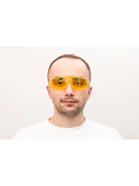 Очки Jeta Safety с покрытием от запотевания + чехол, с панорамным обзором, мягким носовым упором, янтарные линзы JSG-7912A