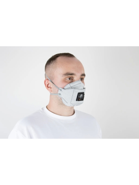 Респиратор Jeta Safety угольный FFP2 с клапаном в инд. упаковке с углем А, трехпанельный, JM-9326
