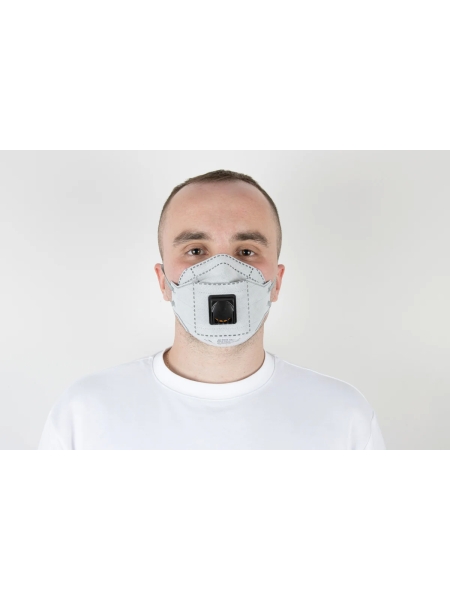 Респиратор Jeta Safety угольный FFP2 с клапаном в инд. упаковке с углем А, трехпанельный, JM-9326
