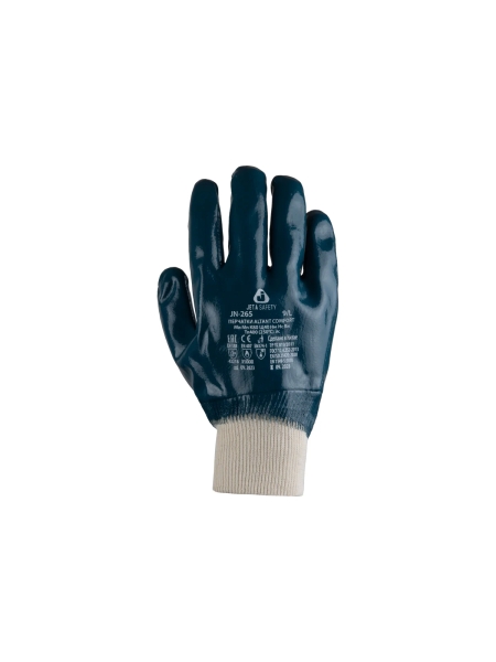 Перчатки МБС Jeta Safety с полным нитриловым покрытием, манжета, размер 9/l JN-265-L