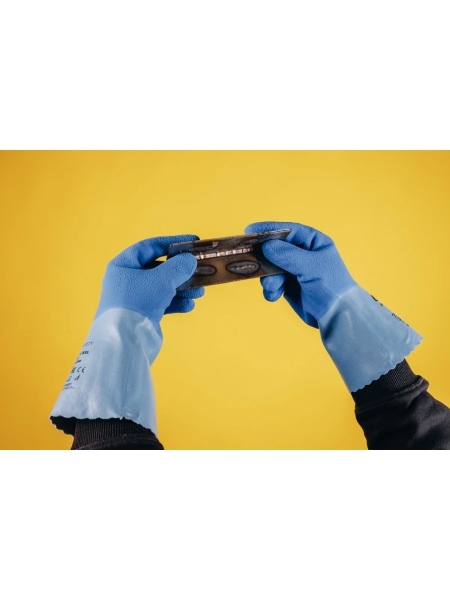 Многослойные латексные перчатки Jeta Safety на хлопковой основе(1 пара) JCH-871-L