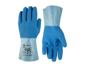 Многослойные латексные перчатки Jeta Safety на хлопковой основе(1 пара) JCH-871-L