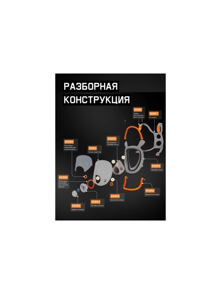 Защитная линза Jeta Safety с химстойким покрытием для полнолицевой маски 6950 166951