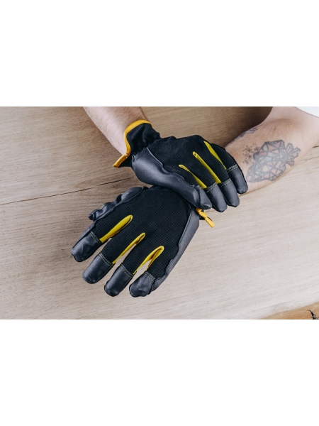 Защитные антивибрационные перчатки Jeta Safety Pulse Flex трикотажные, с ладонной стороны искусственная кожа, свободная манжета, размер 10/XL JAV-209-PM-XL