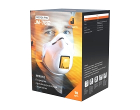 Респиратор с клапаном Jeta Safety 10 шт, с регулировкой, FFP1 R D, чашеобразный JM-7612