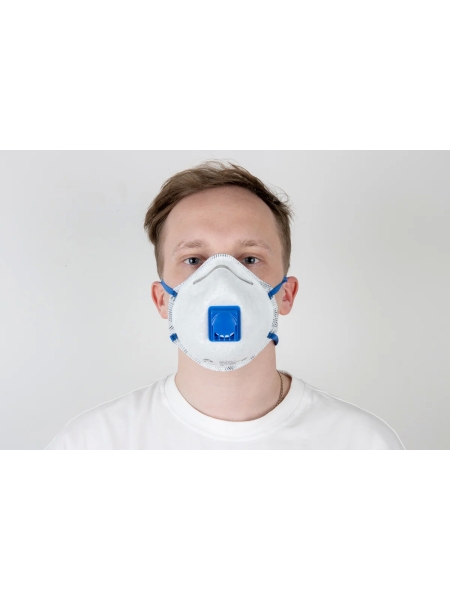 Респиратор с клапаном Jeta Safety 10 шт с углем E (от кислых газов) с регулировкой, FFP2 R D, чашеобразный JM-7628