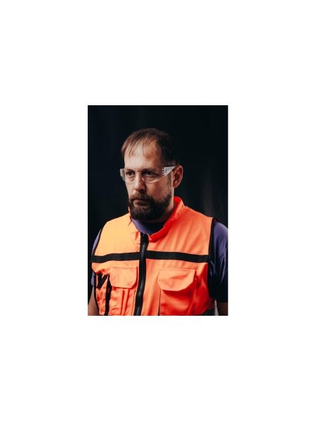 Открытые очки Jeta Safety с защитой от царапин (AS) и панорамным обзором, прозрачные линзы, JSG-98711