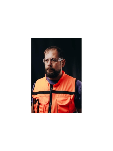 Открытые очки Jeta Safety с защитой от царапин (AS) и панорамным обзором, прозрачные линзы, JSG-98711