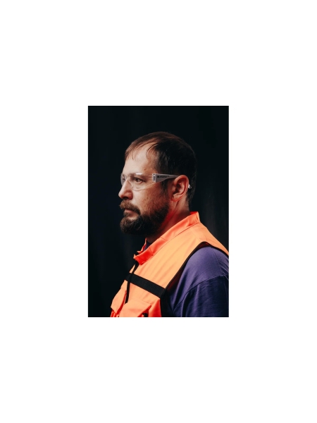 Открытые очки Jeta Safety с защитой от царапин (AS) и панорамным обзором, прозрачные линзы, JSG-98711