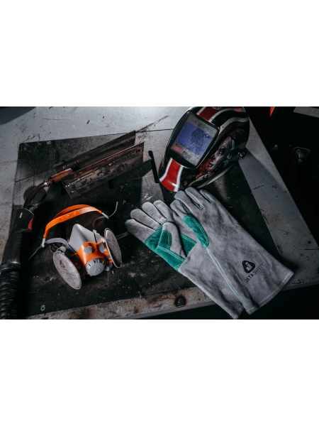 Комплект для защиты дыхания Jeta Safety сварщика, полумаска из силикона, размер L (большой), WeldKit6500-L