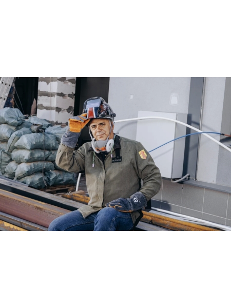 Комплект для защиты дыхания Jeta Safety сварщика, полумаска из силикона, размер L (большой), WeldKit6500-L