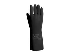 Неопреновые химостойкие перчатки Jeta Safety 80/50, с хлопковым напылением, толщина 0.65 мм, р. 9/l JCH-501-09-L