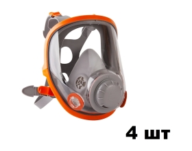 Полнолицевая маска из силикона размер M средний, 4 шт Jeta Safety 5950-box-M