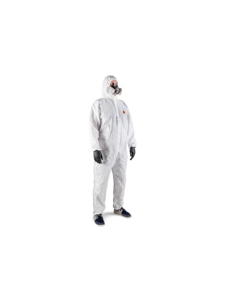 Комбинезон химзащиты Jeta Safety JPC60 из нетканого материала, плотность 65 г/м², размер 46-48/S, JPC-60-S