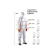 Малярный многоразовый комбинезон Jeta Safety, размер L/50-52, JPC75b-L