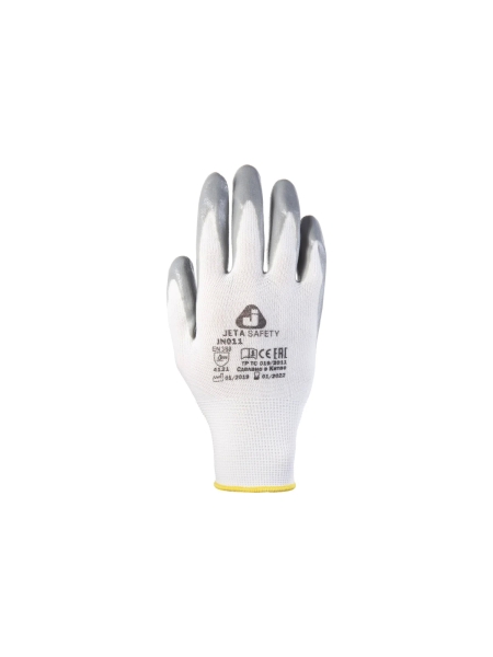 Маслобензостойкие перчатки Jeta Safety с нитриловым покрытием (МБС), р.XL/10/ JN011-XL