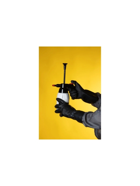 Неопреновые химостойкие перчатки Jeta Safety 80/50, с хлопковым напылением, 0.65 мм, р. 7/s JCH-501-07-S