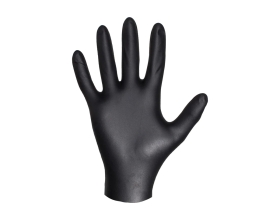 Нитриловые перчатки Jeta Safety черные, размер М/8, 100 шт (50пар), JSN8 JSN808/M