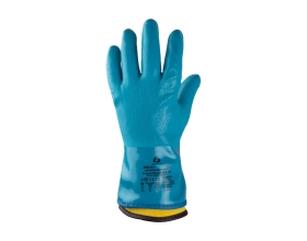 Утепленные химперчатки Jeta Safety до -50 градусов (ПВХ, нитрил + утепл. вкладыш), р. 9/L JPW-811-L
