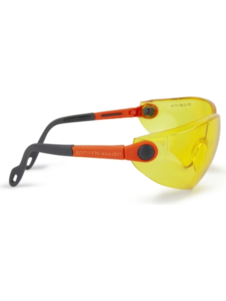Защитные открытые очки Jeta Safety с регулировкой дужек, янтарные линзы JSG1511-Y